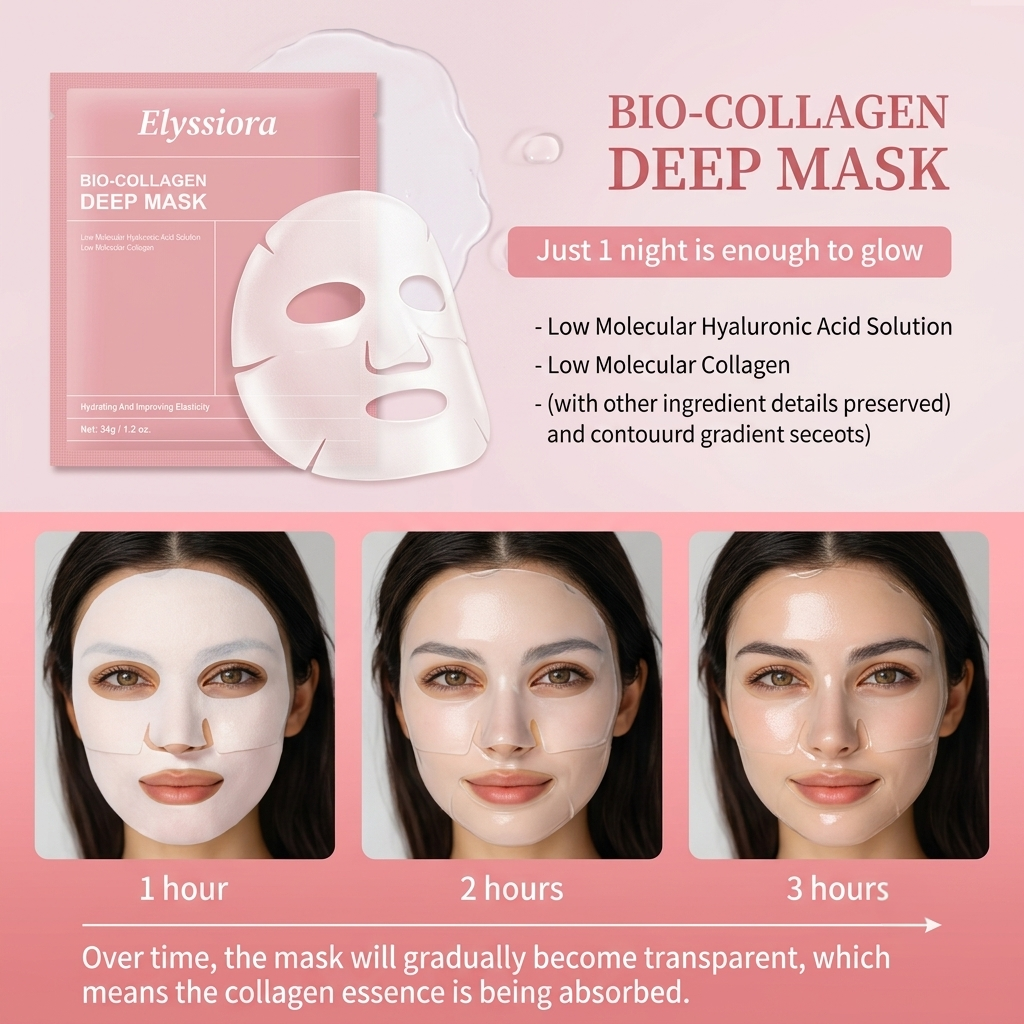 Glass Skin Collagen Mask — Lift, Firm & Glow